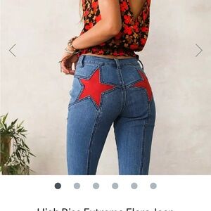 Unique!!! Saints and Hearts Flare Boutique Jeans!